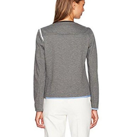 NWT Anne Klein ~ Gray Snap Button Jacket ~ Size 8 - Picture 2 of 3